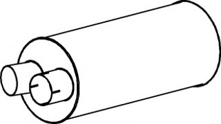 DINEX 60307 Middle-/End Silencer